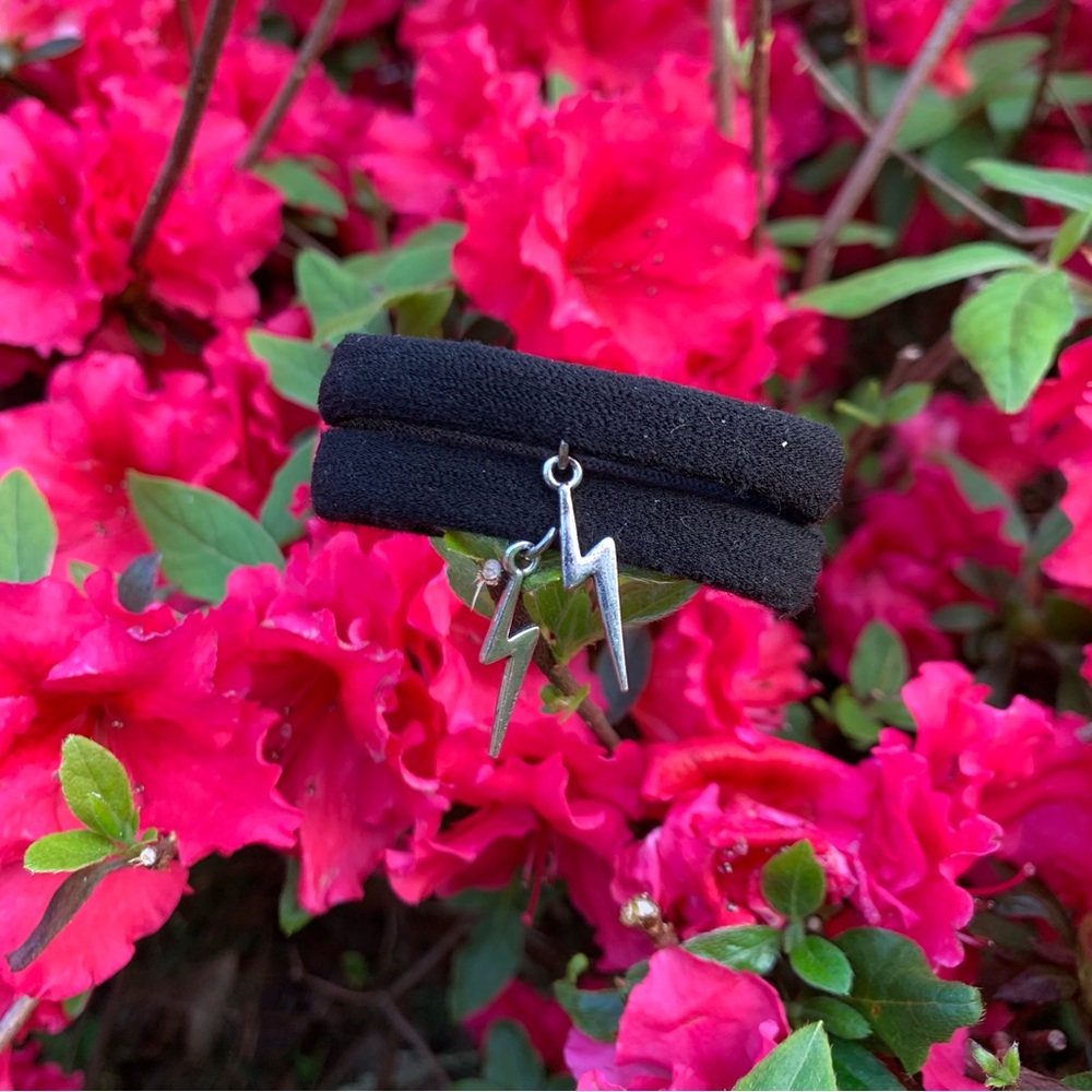 Lightning Bolt Hair Ties Sporty Athleisure Athletic Festival Dark Academia 🥀